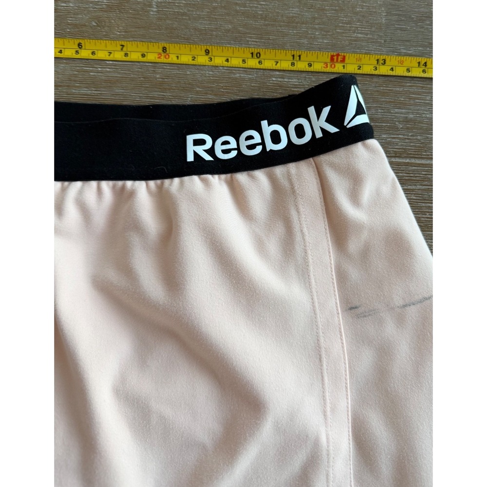 Reebok Womens Tennis Skort Pockets Built-In Shorts Sz XS Light Peach Color FLAW - Picture 5 of 10